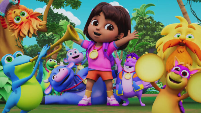 Dora © 2024 Viacom International Inc. All Rights Reserved. Nickelodeon, Dora and all related titles, logos and characters are trademarks of Viacom International Inc.