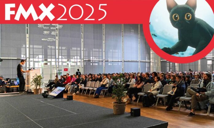 French animator Thibaut Delahaye in his 'Flow' presentation on May 6, 2025 © FMX/Dominique Brewing
