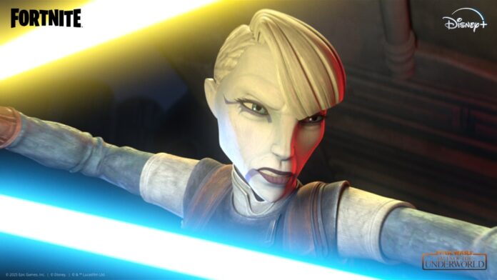 Star Wars Tales of the Underworld Fortnite Asajj Ventress Loading Screen Reward