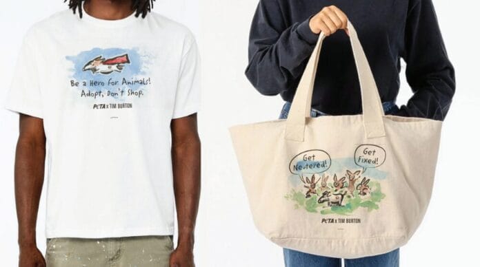 Tim Burton designs for PETA