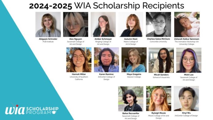 WIA 2024-2025 Scholarship recipients